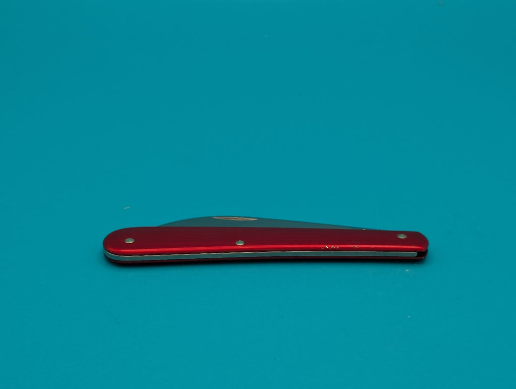 Victorinox Baker Solo Wavy Blade Red Alox Handle Swiss Army Knife! 91mm