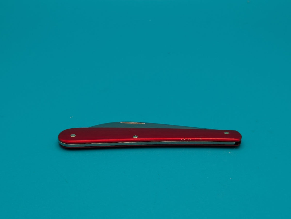 Victorinox Baker Solo Wavy Blade Red Alox Handle Swiss Army Knife! 91mm