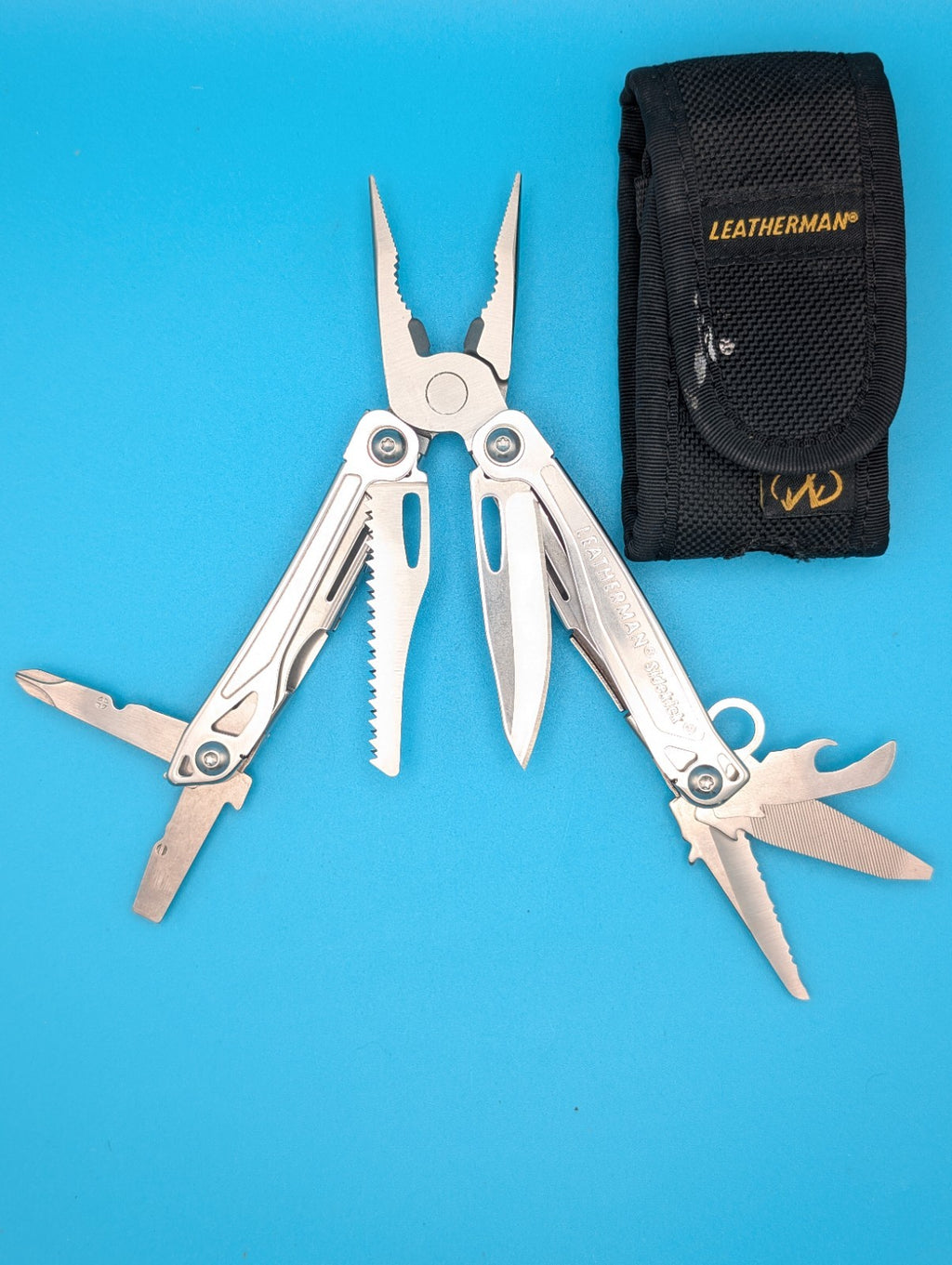 Leatherman Sidekick Multi-Tool, Knife, Pliers, Saw, Stainless! With Sheath!