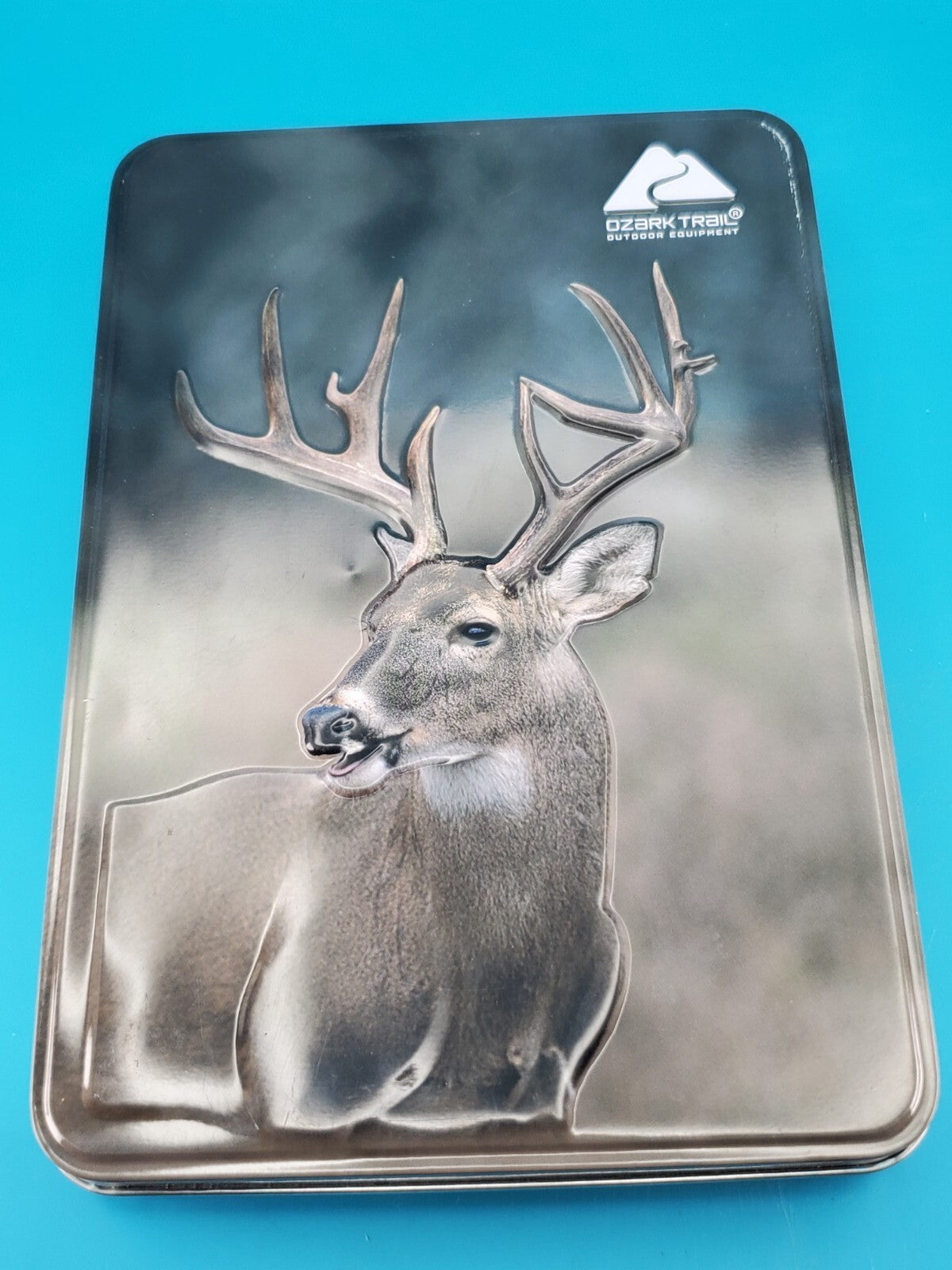 Ozark Trail 4 Piece Combo Gift Set 2-6.5" Knives Deer Hunters Money Clip & Pen