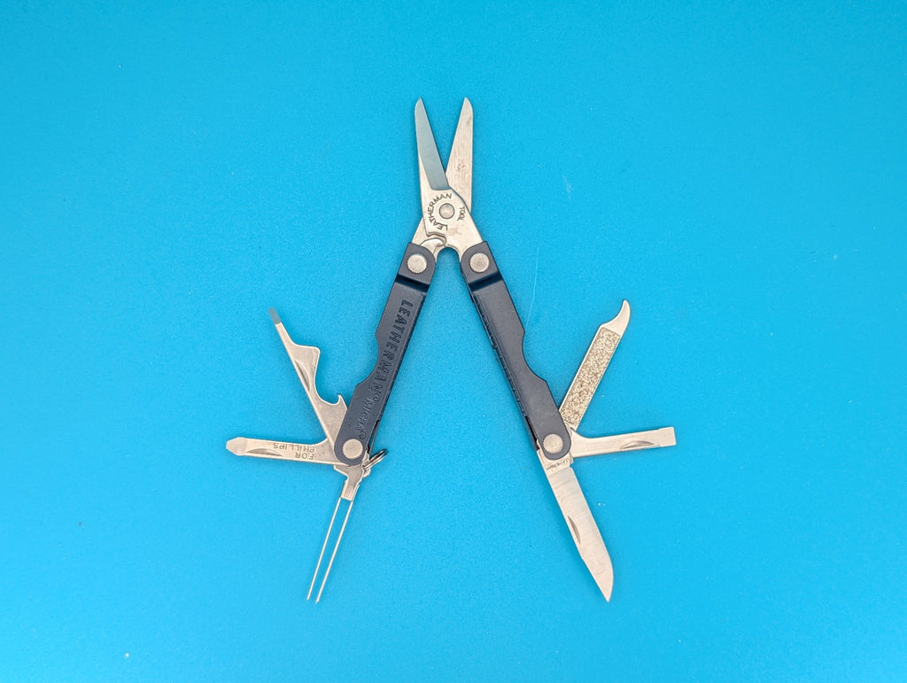 Leatherman Micra Multi-Tool Knife Scissors Key Ring! MIXED COLORS! LOT OF 5!