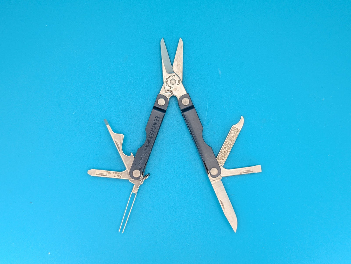 Leatherman Micra Multi-Tool Knife Scissors Key Ring! MIXED COLORS! LOT OF 5!