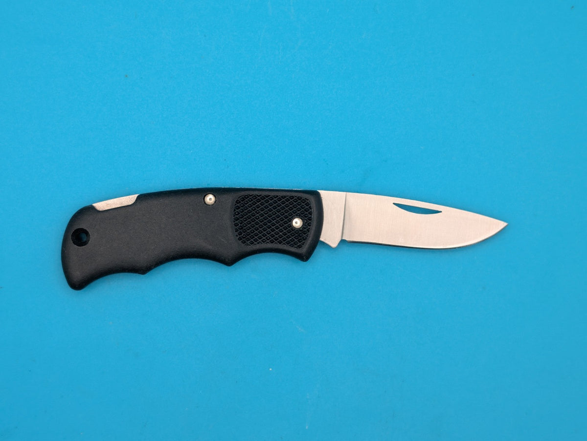 Cutco 1886 Plain Edge Blade USA Lockback Knife! Black Handle!