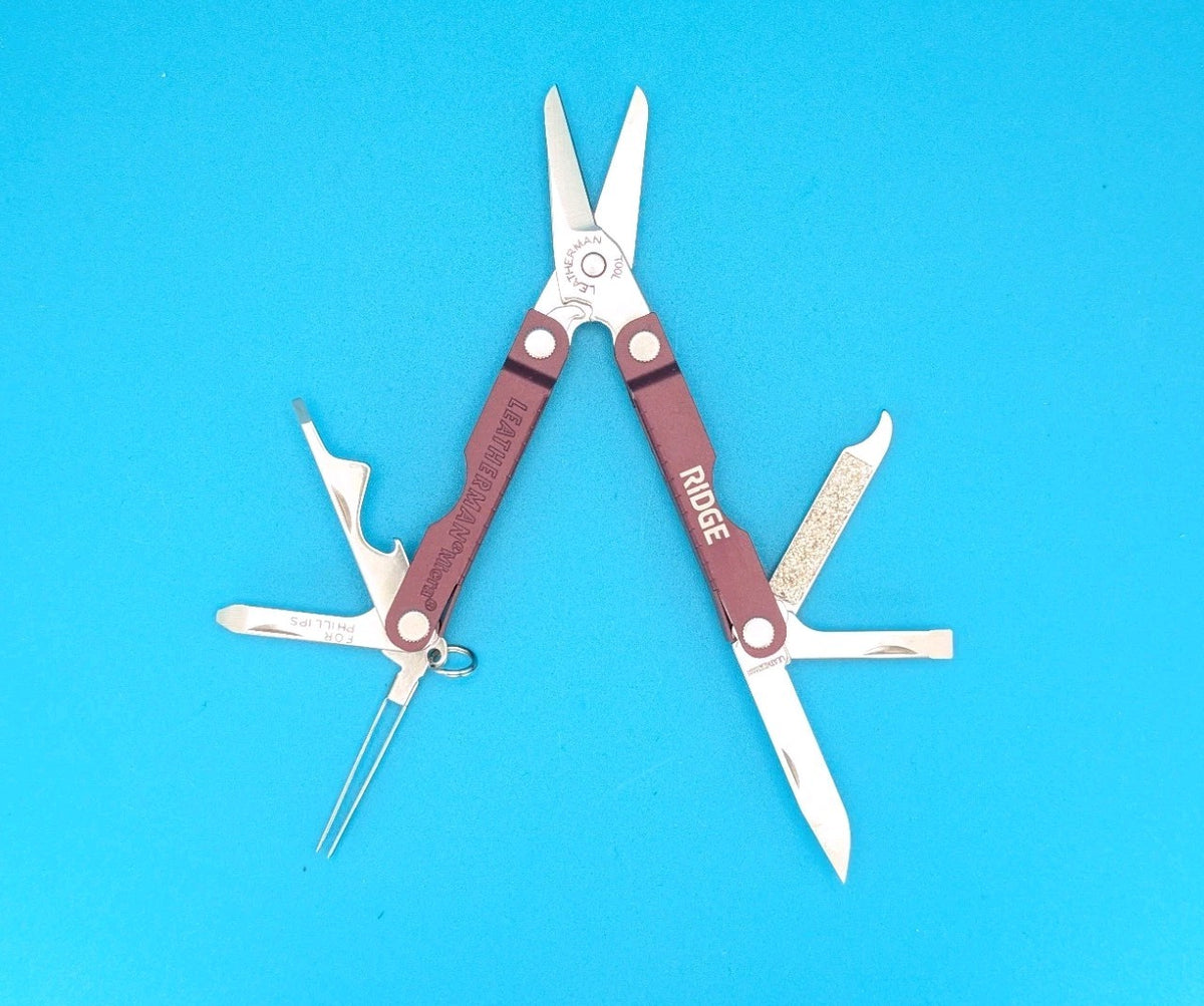 Leatherman Micra Multi-Tool Knife Scissors Key Ring! MIXED COLORS! LOT OF 5!
