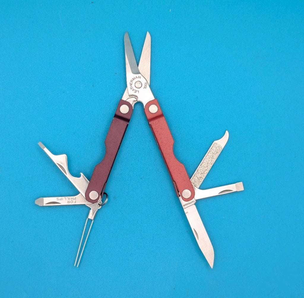 Leatherman Micra Multi-Tool, Knife, Scissors, Key Ring, Mulled Wine!