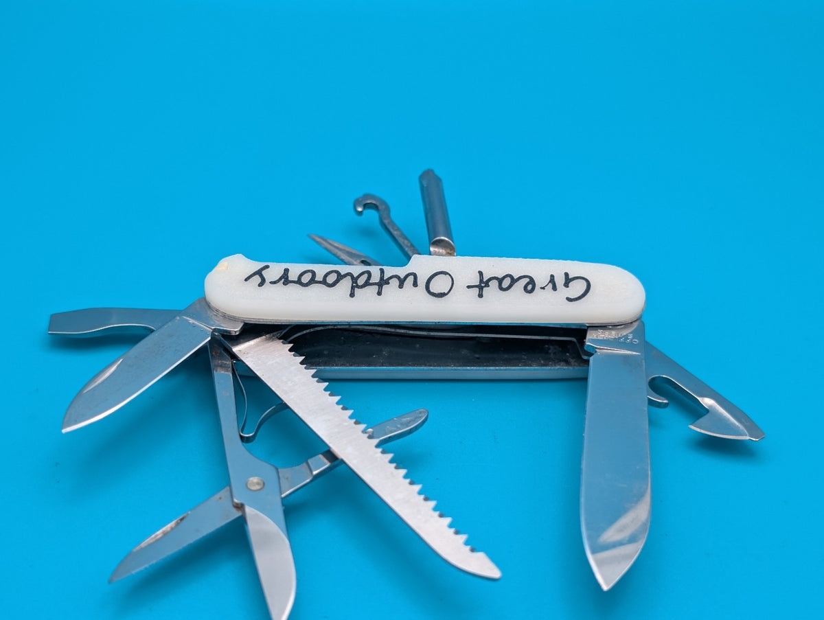 Custom Victorinox Fieldmaster Glow in the Dark Swiss Army Knife Multi Tool!