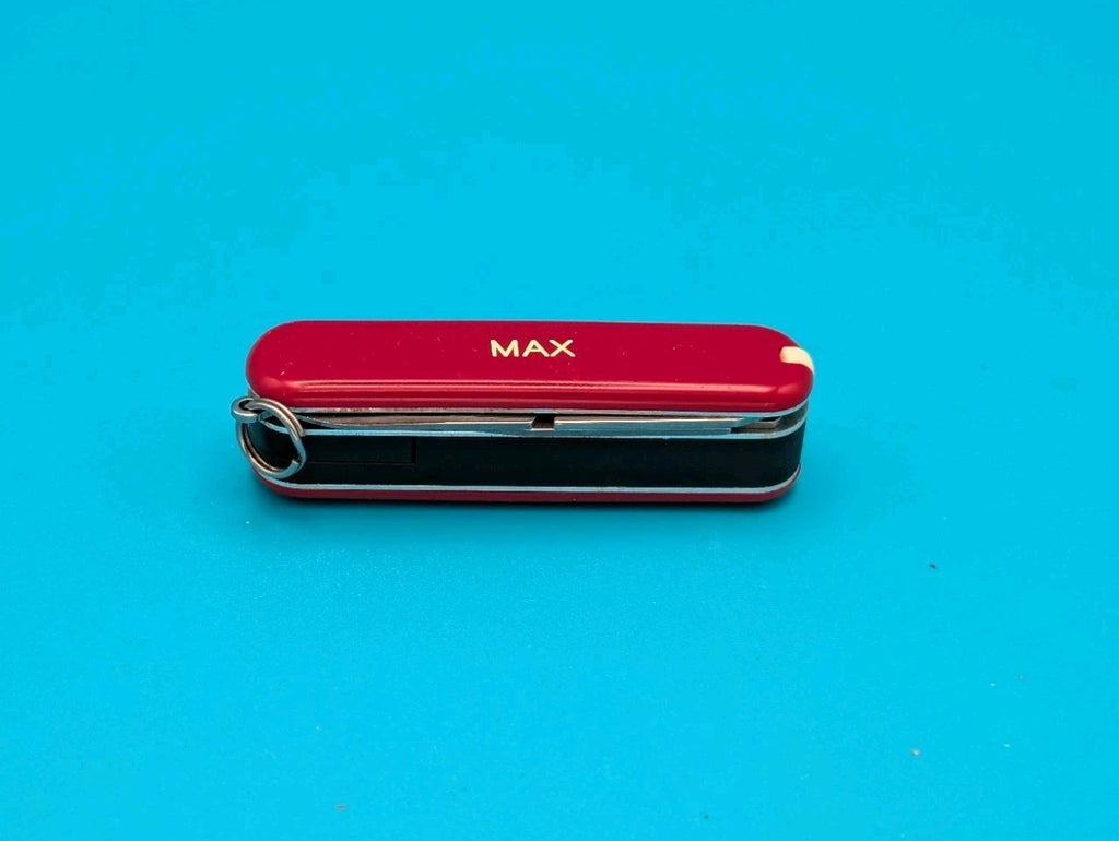 Victorinox Swiss Army Knife - Key Chain - Nail Clip 580 - RED! *MAX*