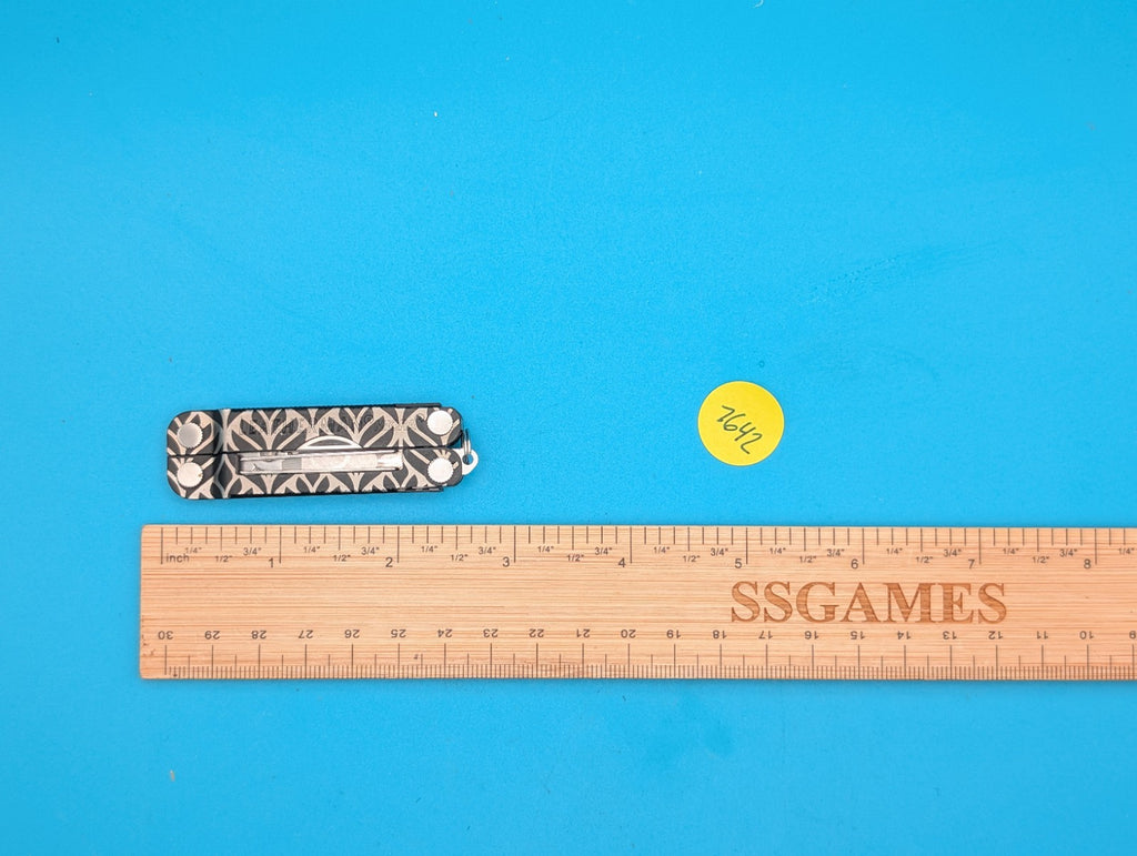 Leatherman Micra Multi-Tool, Knife, Scissors, Key Ring, Custom Pattern!