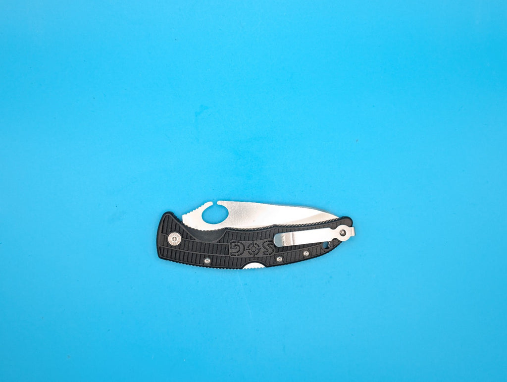 Sog Sogzilla Combo Edge Single Blade EDC Lockback Knife! Black!