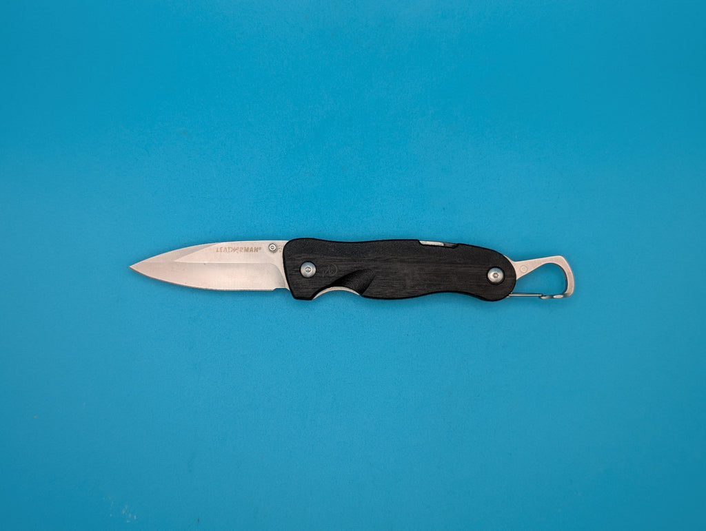Leatherman Crater C33 Plain Edge Pocket Knife! Black!
