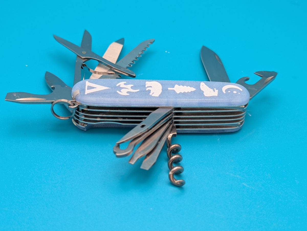 Victorinox Ranger Swiss Army Knife Multi-Tool! Firefly Blue Glow in the Dark!