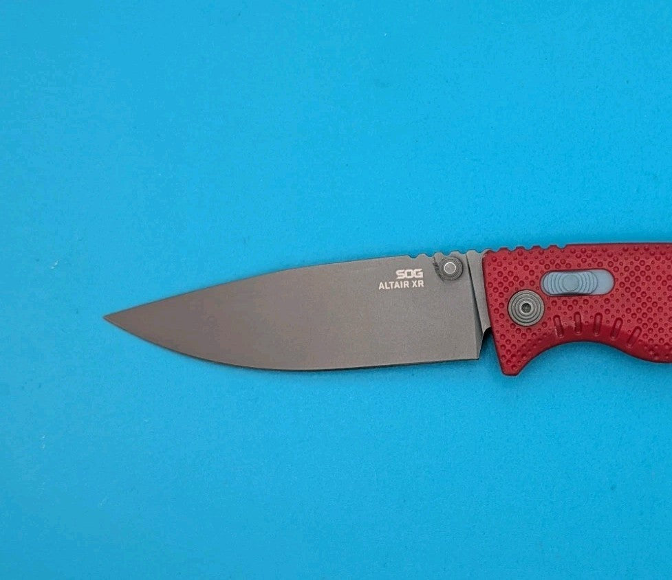SOG Altair XR Canyon Red CRYO 154CM Folding Knife