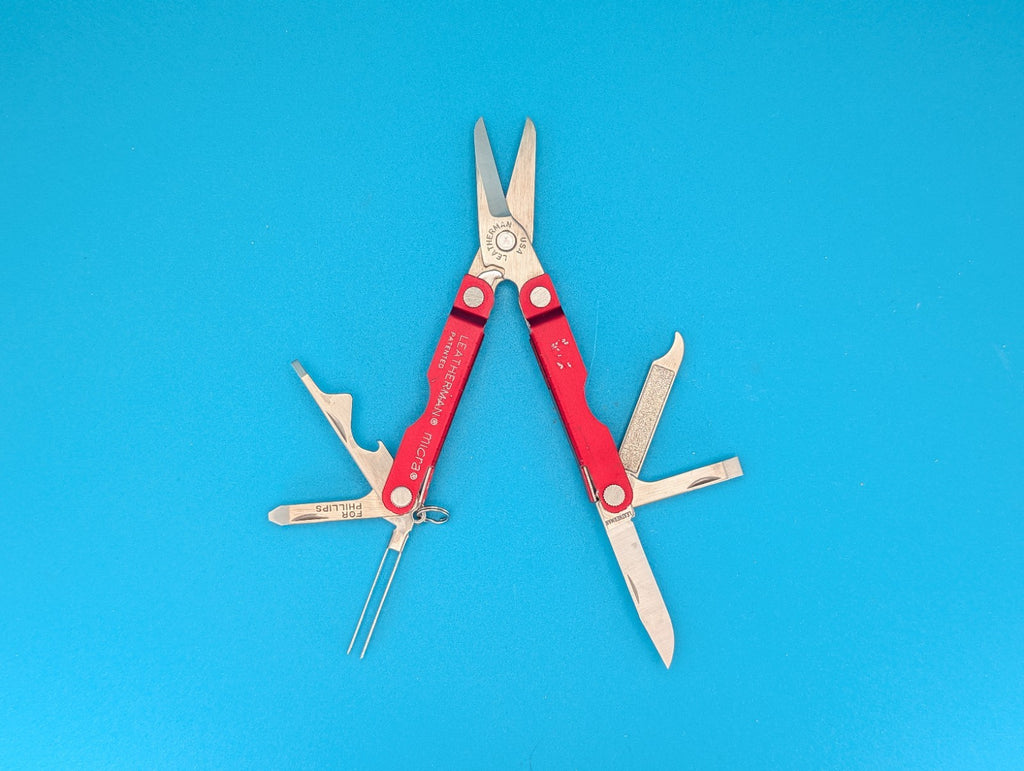 Leatherman Micra Multi-Tool Knife Scissors Key Ring! MIXED COLORS! LOT OF 5!