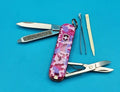 Victorinox Classic SD Swiss Army Knife 3 Tool Pocket Knife! PINK CAMO!