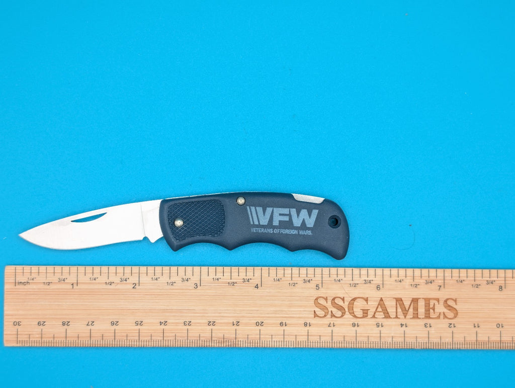 Cutco 1886 Plain Edge Blade USA Lockback Knife! Blue Handle!
