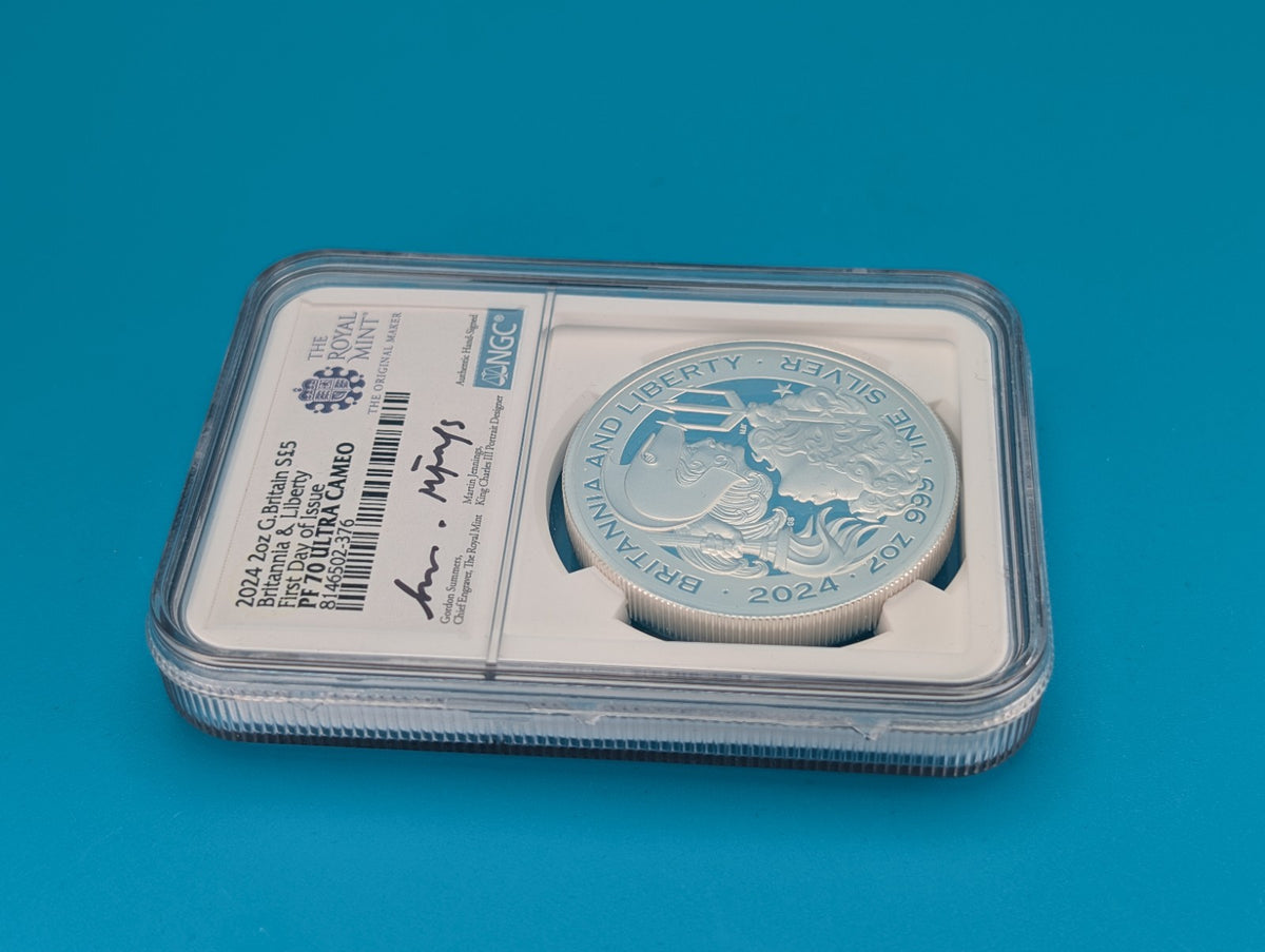 2024 Britannia & Liberty 2oz Summers, Jennings, and Ryder PF70 UC SIGNED FDOI