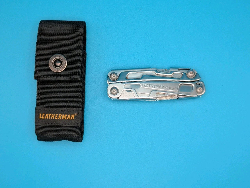 Leatherman Rev 3.8" Multi-Tool, Stainless! With Sheath!