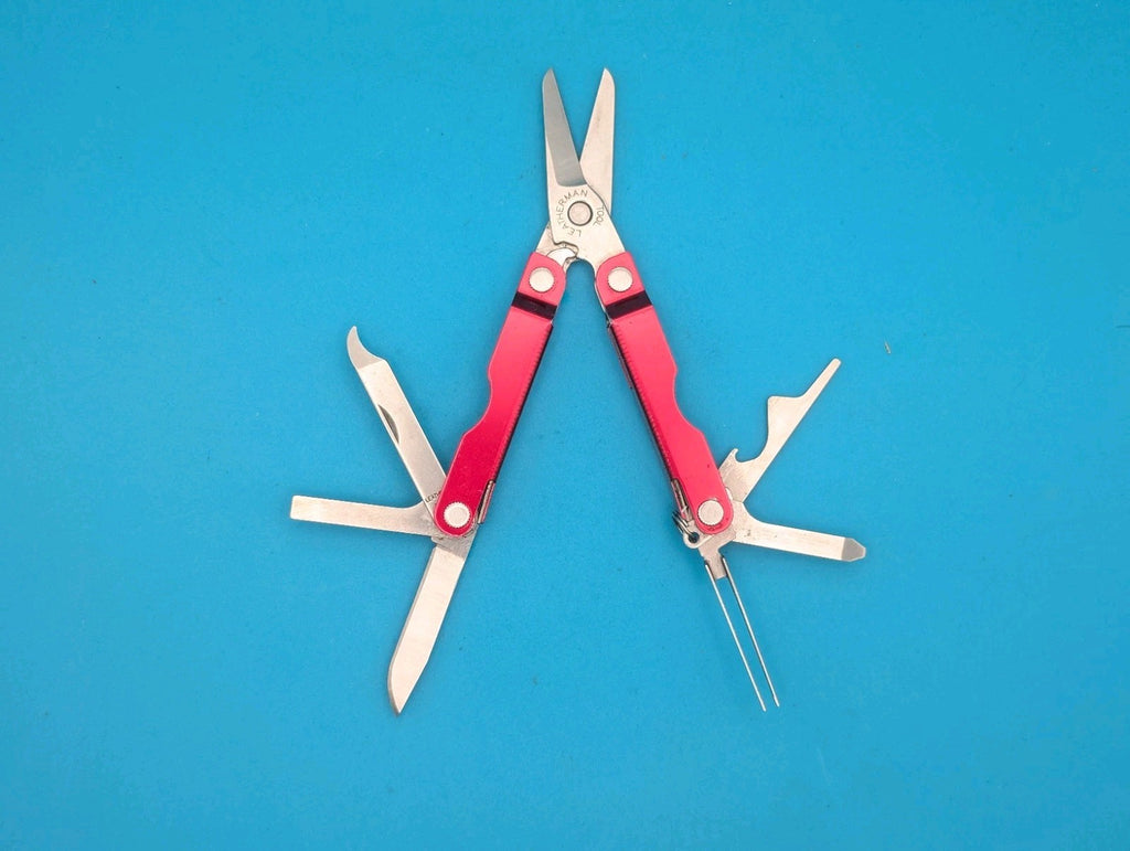 Leatherman Micra Multi-Tool, Knife, Scissors, Key Ring, Red! *GULF UNITED TECH*