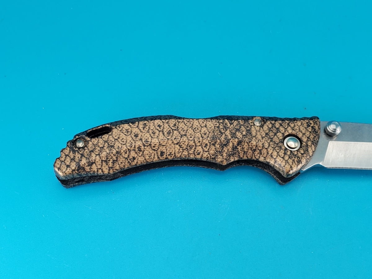 Buck USA 284 Lockback Folding Pocket Knife! COPPERHEAD SNAKE DESIGN
