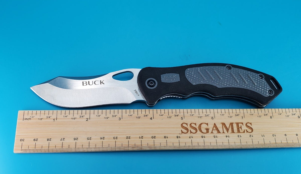 Buck 780 Exert Liner Lock Plain Edge Pocket Knife! *no belt clip*
