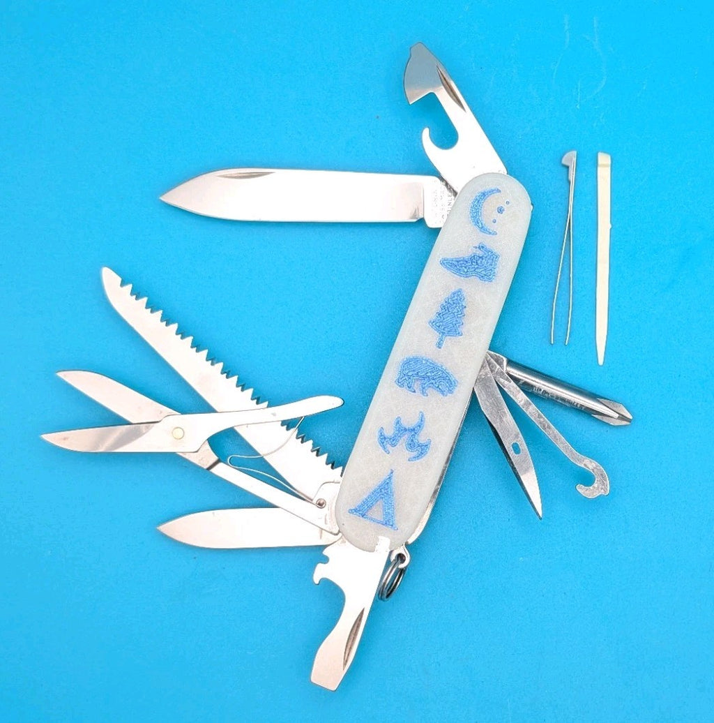 Custom Victorinox Fieldmaster Glow in the Dark Swiss Army Knife Multi Tool!
