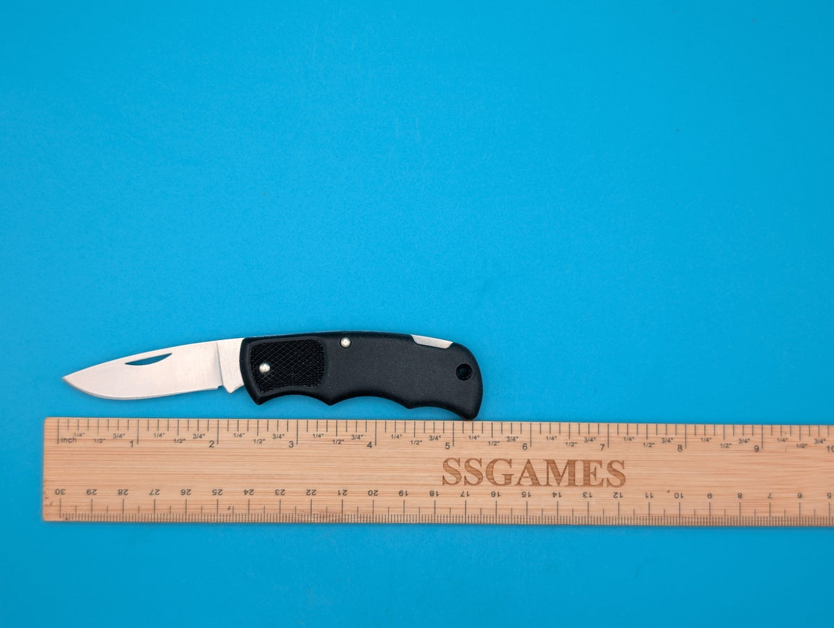 Cutco 1886 Plain Edge Blade USA Lockback Knife! Black Handle!