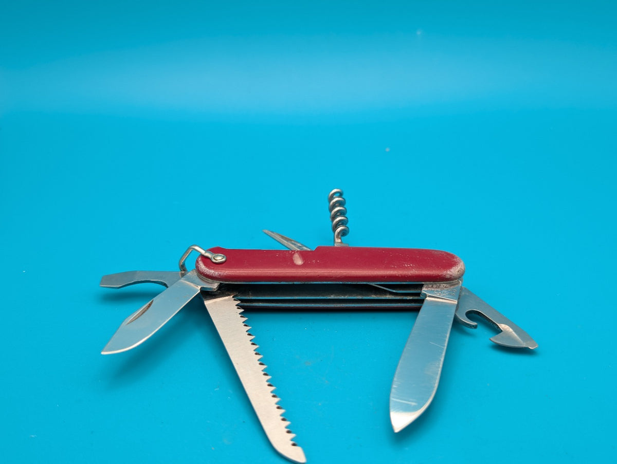 Vintage Victorinox Victoria Camper Red Swiss Army Knife Multi Tool! PAT!