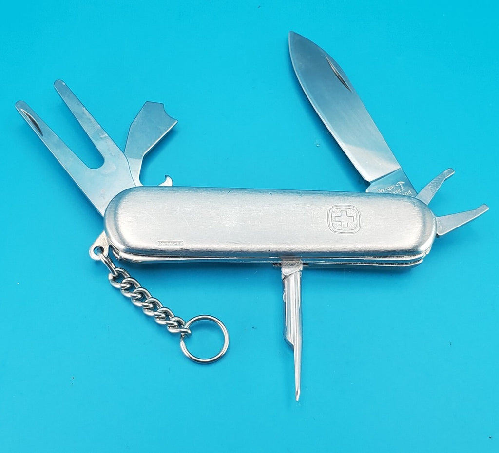 Wenger Golf Pro Stainless Steel Swiss Army Knife! RARE! *ACADEMY PETROLEUM*