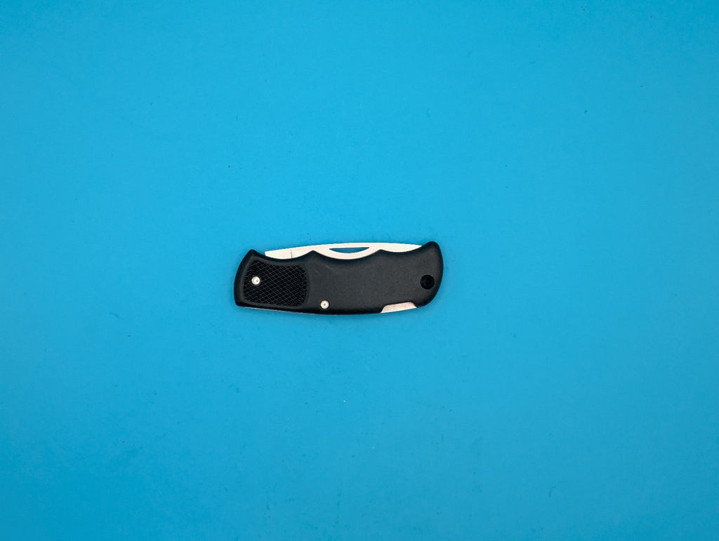 Cutco 1886 Plain Edge Blade USA Lockback Knife! Black Handle!