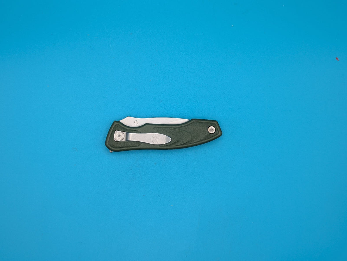Vintage Leatherman Crater Green Combo Edge Pocket Knife! RARE!