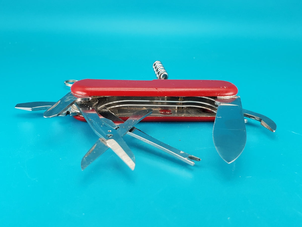 Wenger Fly Fisherman Swiss Army Knife Multi Tool! Red