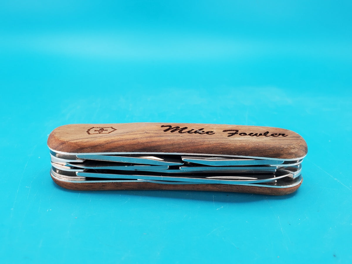 Victorinox Delemont EvoWood 14 85mm Swiss Army Knife Multi-Tool! *MIKE FOWLER*