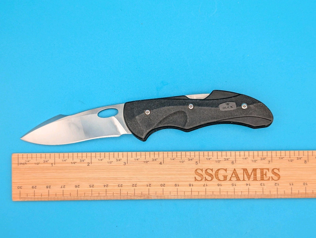 Buck Knife USA Fluid 289 Discontinued Drop Point 3” 420HC Satin Mid-Lockback!