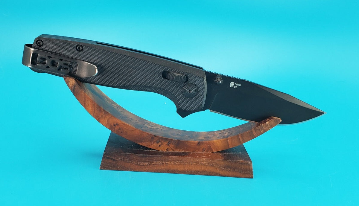 Sog Terminus XR 2.95" D2 Steel Blade Solid Black Folding Knife!