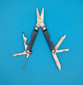 Leatherman Micra Multi-Tool, Knife, Scissors, Key Ring, Blue!