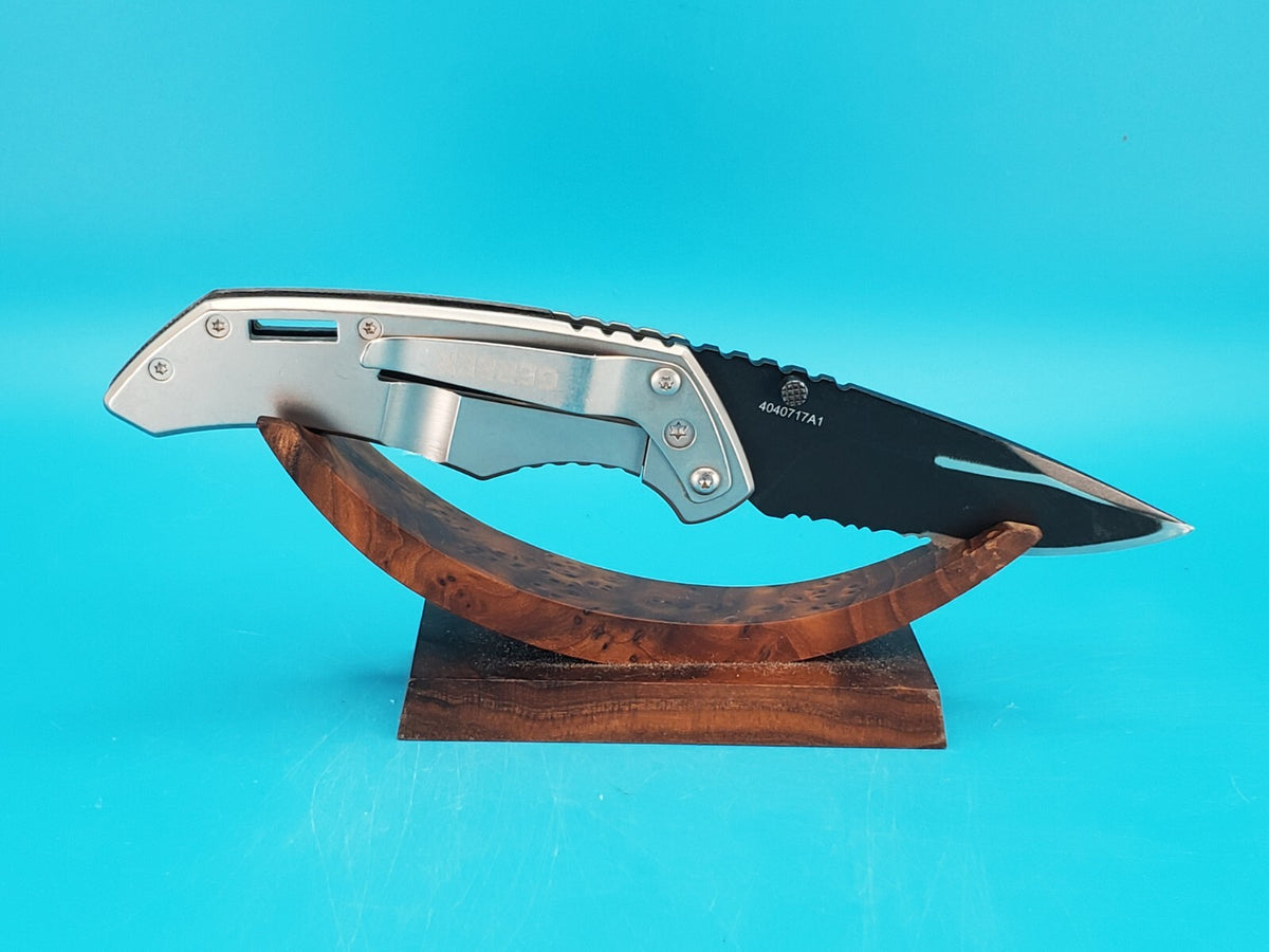 Gerber CONTRAST Manual Open Plain Edge Blade Pocketknife!