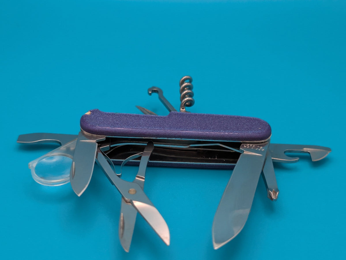 Custom Victorinox Explorer Swiss Army Knife w/ Magnifying Glass!