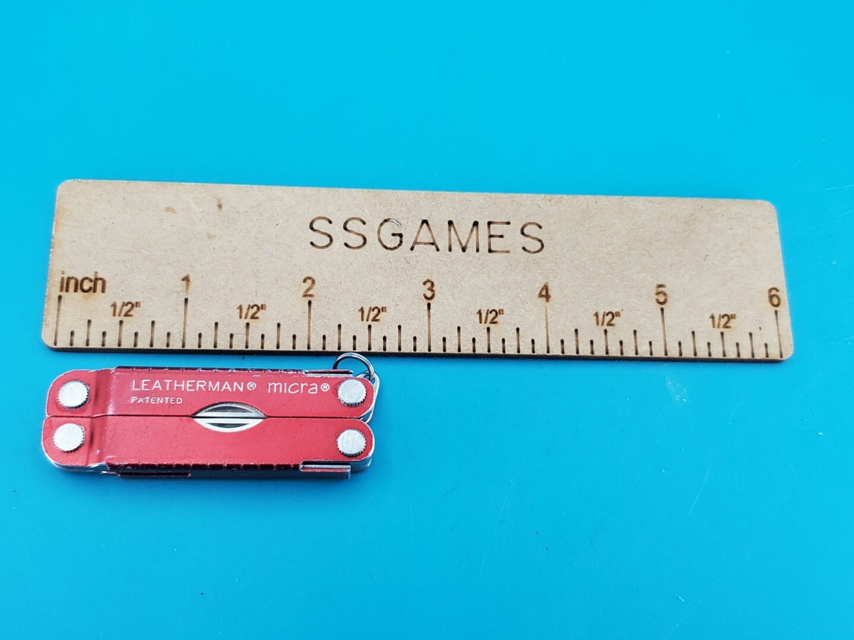 Leatherman Micra Multi-Tool, Knife, Scissors, Key Ring, Red!