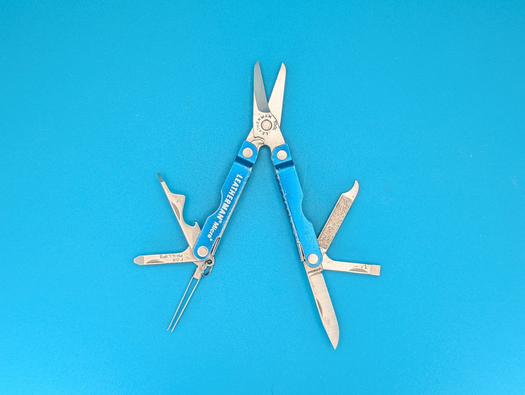 Leatherman Micra Multi-Tool Knife Scissors Key Ring! MIXED COLORS! LOT OF 5!