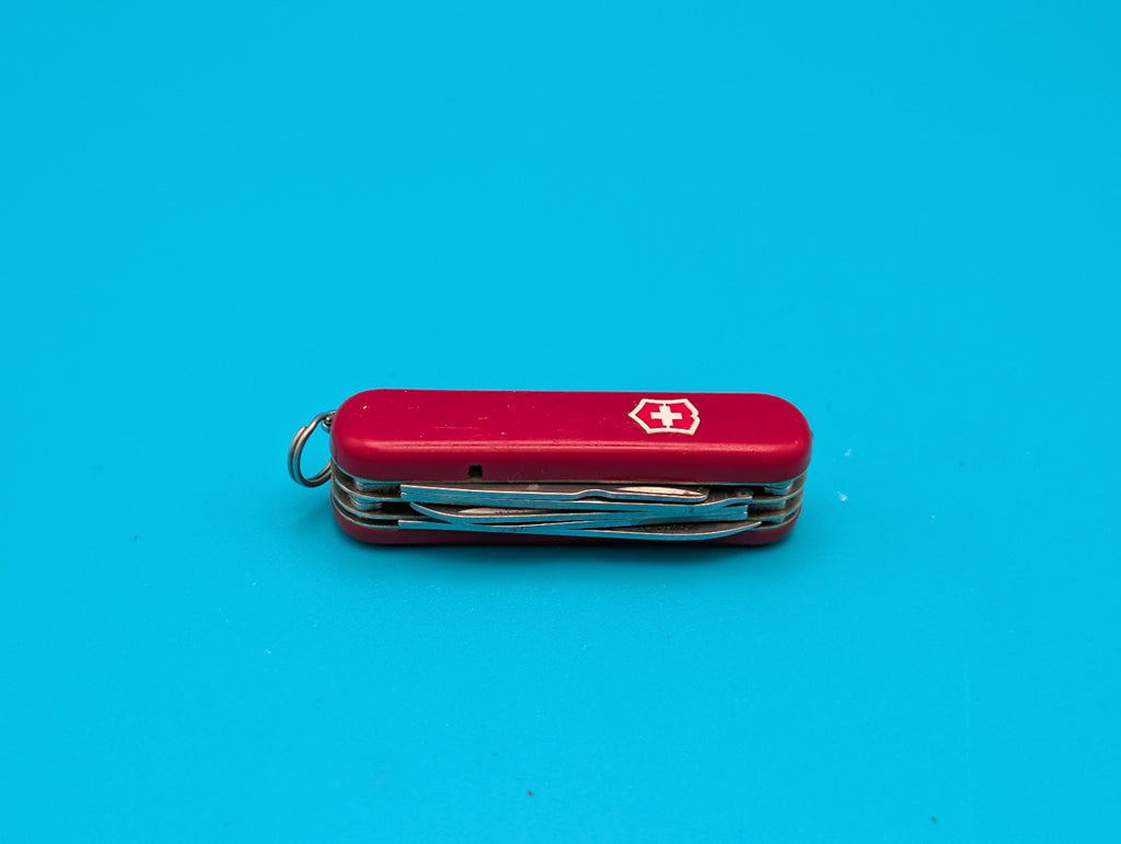 Victorinox Red Midnite Minichamp Red LED + Pen Swiss Army Knife Multi Tool!