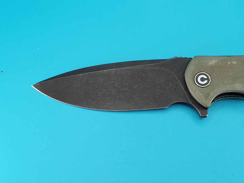 Civivi Praxis Flipper Pocket Knife Liner Lock Plain Edge Stonewashed Blade!