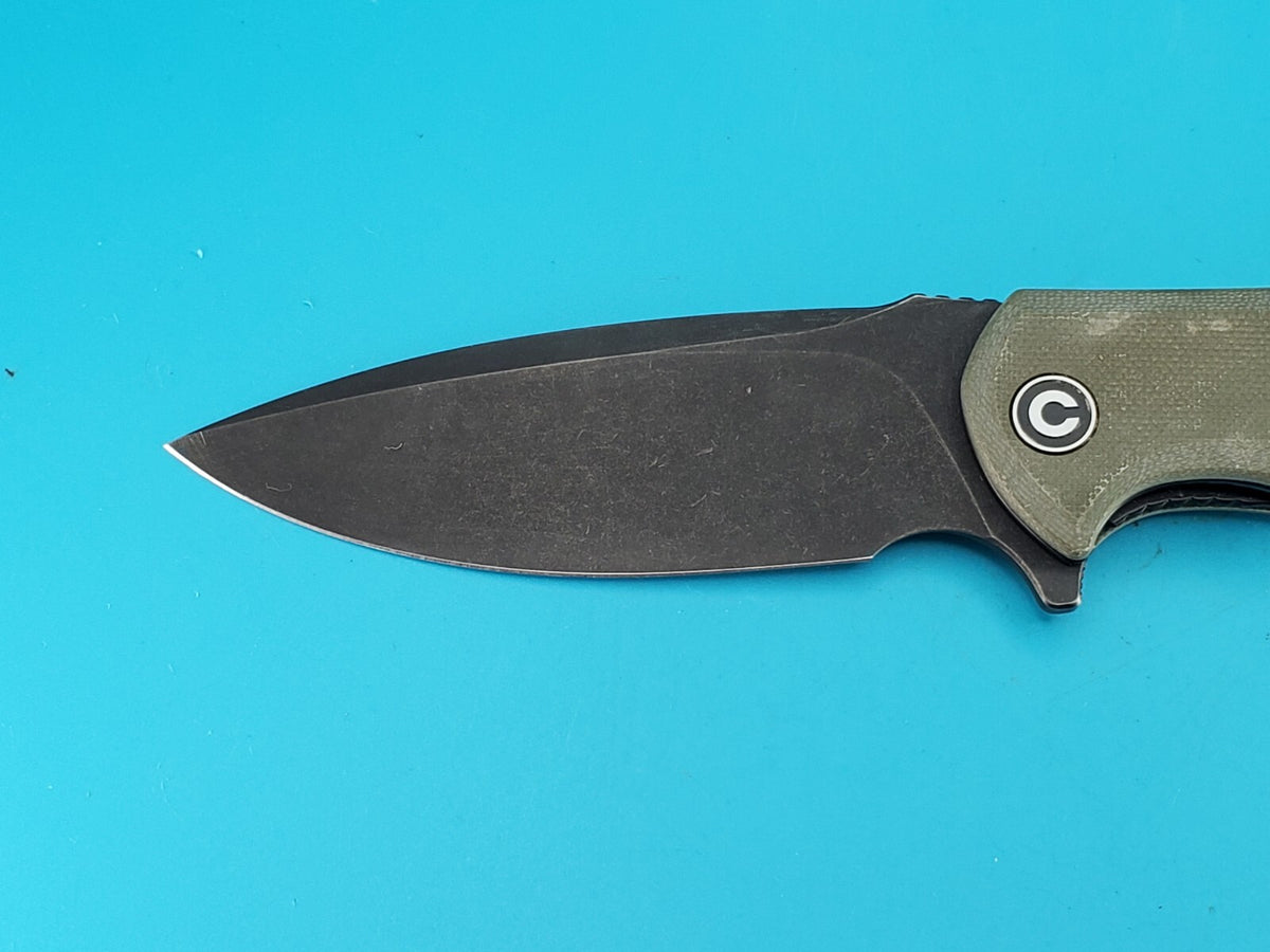 Civivi Praxis Flipper Pocket Knife Liner Lock Plain Edge Stonewashed Blade!