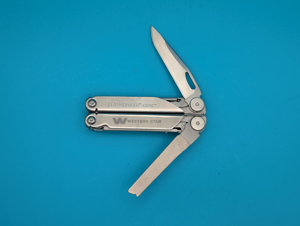 Leatherman Curl Stainless Steel Knife Pliers Multi-Tool! *WESTERN STAR*