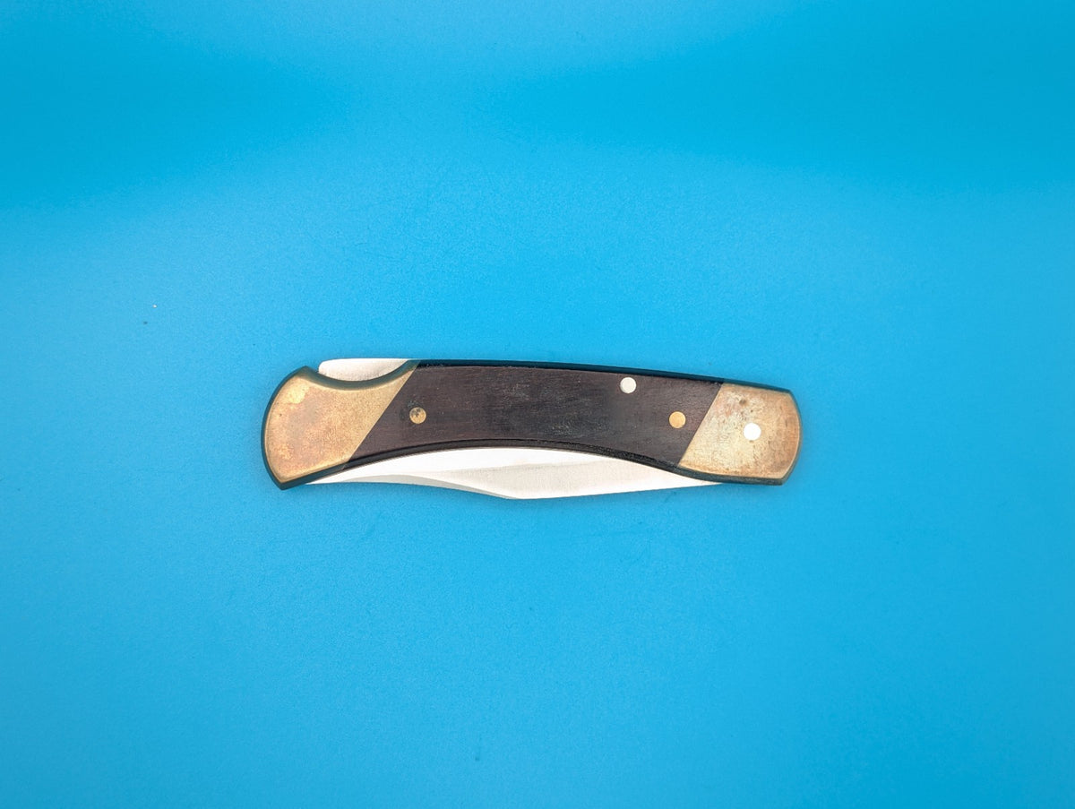 Vintage Uncle Henry Schrade+ LB7 Folding Pocket Knife! USA! With Sheath!
