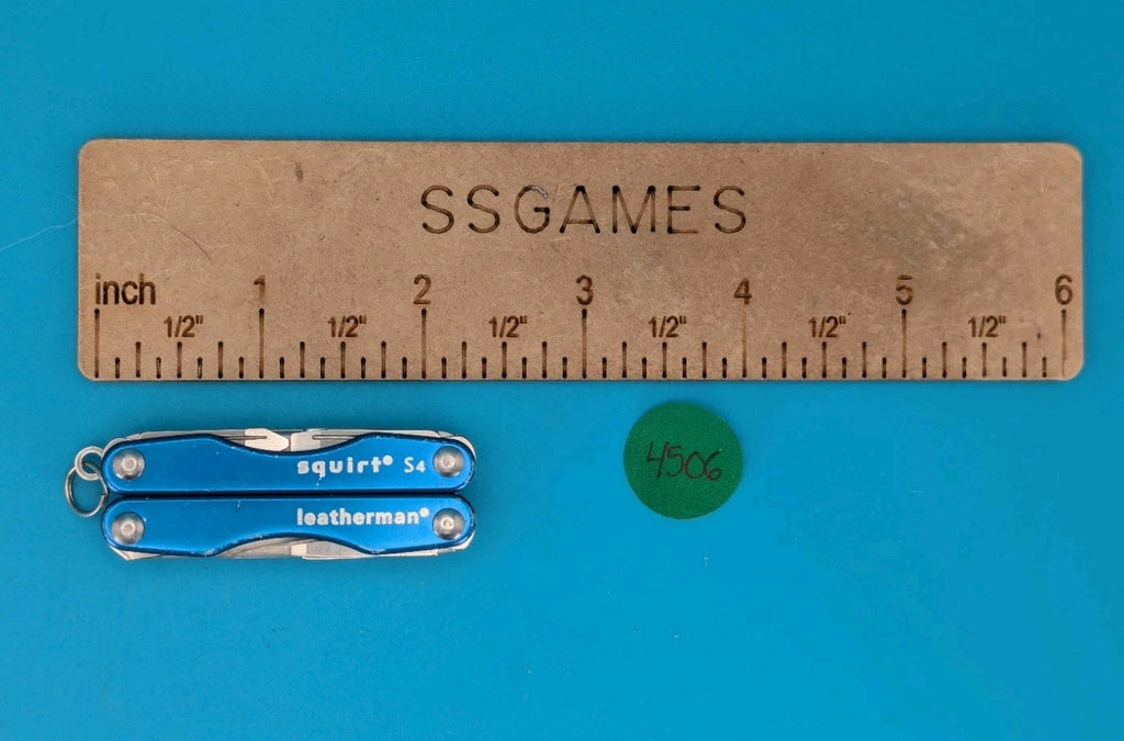 Leatherman Squirt S4 Multi-Tool, Key Ring, Retired, BLUE!