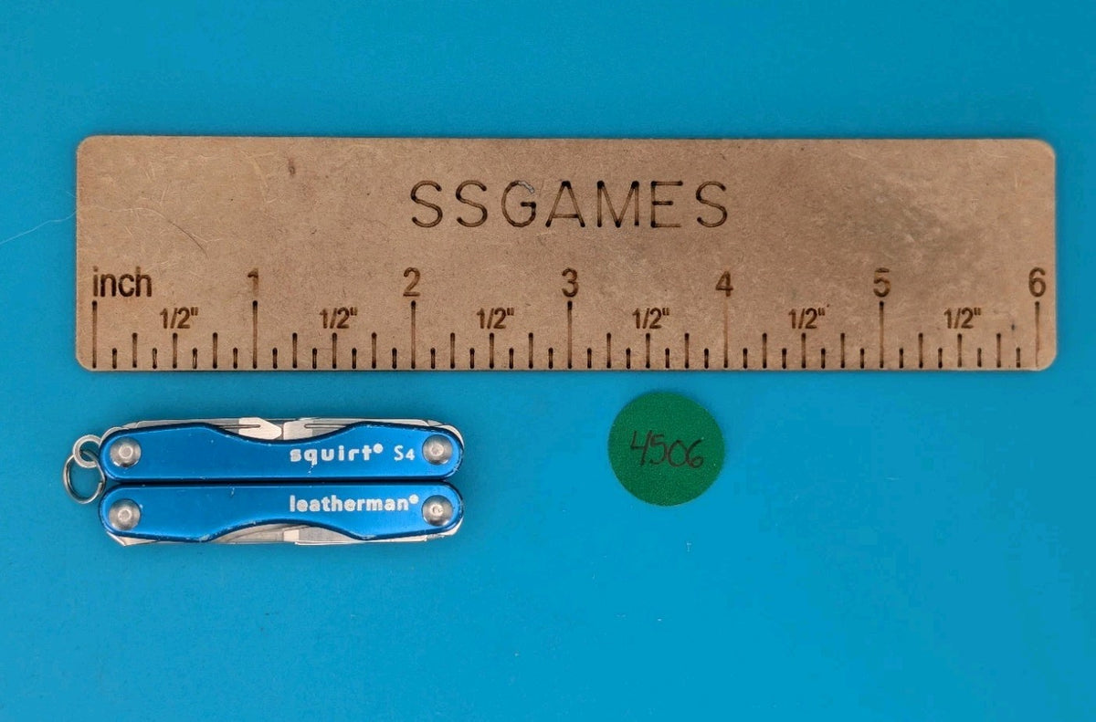 Leatherman Squirt S4 Multi-Tool, Key Ring, Retired, BLUE!