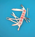 CUSTOM VICTORINOX DELUXE TINKER GLOW IN THE DARK SWISS ARMY KNIFE MULTI TOOL!