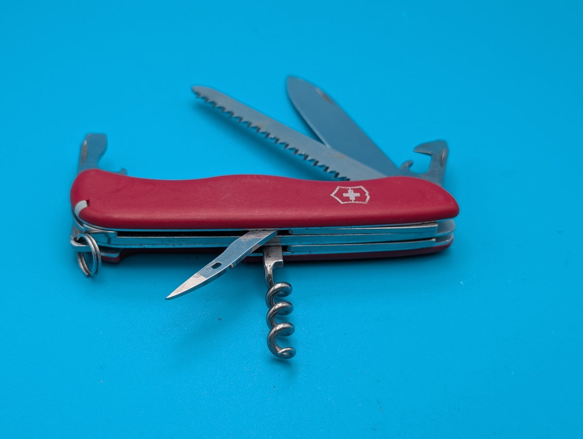 Victorinox Forester Red Original Slide Lock Swiss Army Knife Multi Tool! 111mm