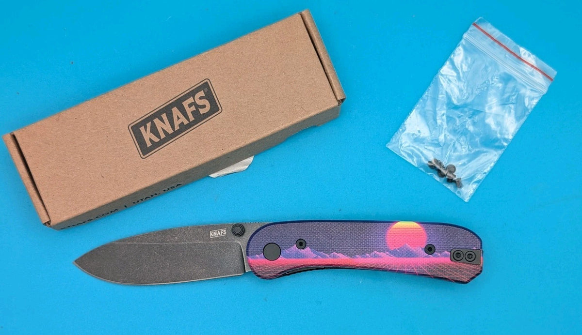 Knafs Limited Edition Lander -Mountain Sunrise - Liner Lock Plain Edge D2