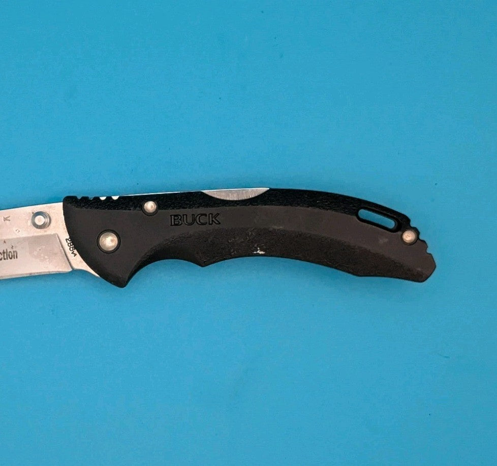 Buck USA 285 Black Lockback Folding Pocket Knife! 2023 DATE!
